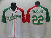 Dodgers 22 Clayton Kershaw White Mexican Heritage Culture Night Jersey Mexico,baseball caps,new era cap wholesale,wholesale hats
